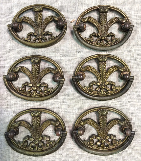 Brass French drop pulls